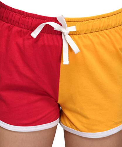 Image of KOTTY Women's Night Shorts(Red&Yellow,32)