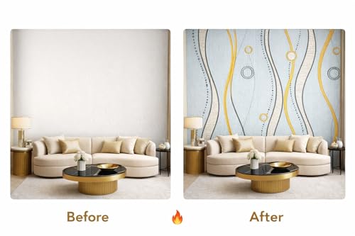 Image of Barebeauty 3D Wall Panel Wallpaper, Self Adhesive PE Foam Brick Sticker, Waterproof Wall Covering for Home Decor, 70 x 70 cm (Pack of 6, 31.62 Sq. Ft. Approx)