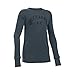 Under Armour Girls' Waffle Long Sleeve, Stealth Gray/Black, Youth Medium