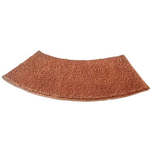 YZBBSH Tapis de douche incurvé, tapis de douche antidérapant, tapis de bain incurvé, tapis de douche d'angle, pour douche incurvée et salle de bain de camping-car (marron)