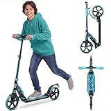 Skidee Kick Scooter for Kids Ages 6+ - Adjustable Handlebar Up to 41' High, Large...