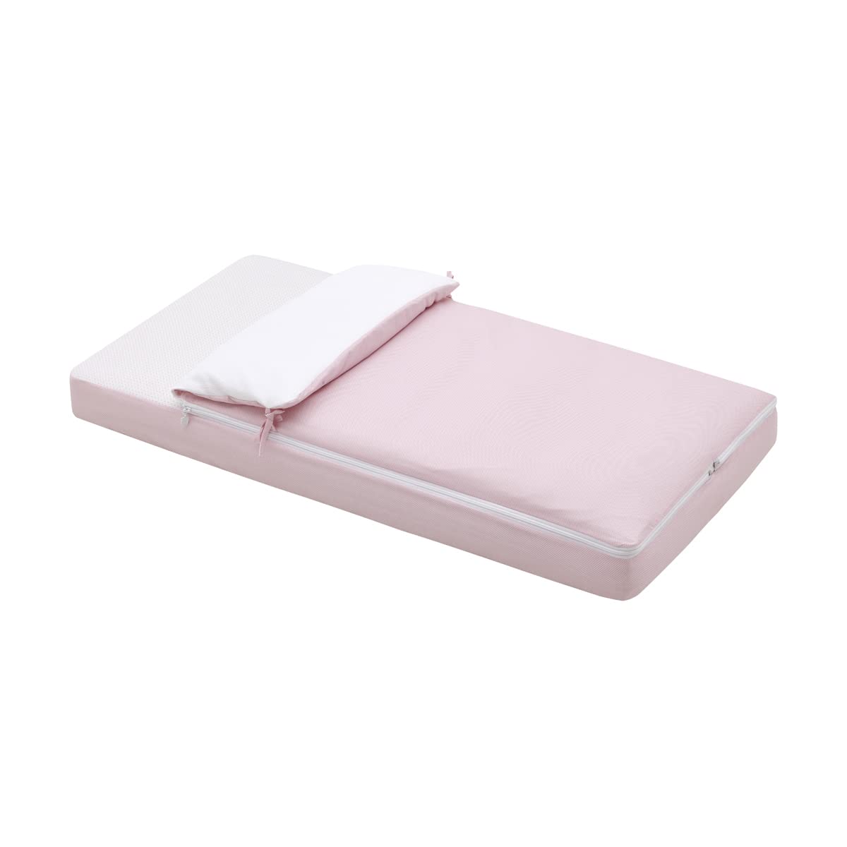 Cambrass - Saco Cuna nórdico con Cremallera - Ropa de Cuna Ajustable con Gomas - Saco de Dormir bebé desenfundable Sirve Tanto para Verano como para Invierno - Merlo crudo 60x120x3 cm — view 15