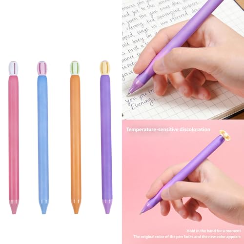 Bolígrafo retráctil gel 0.5 mm termocrómico 4 unidades miniatura 2