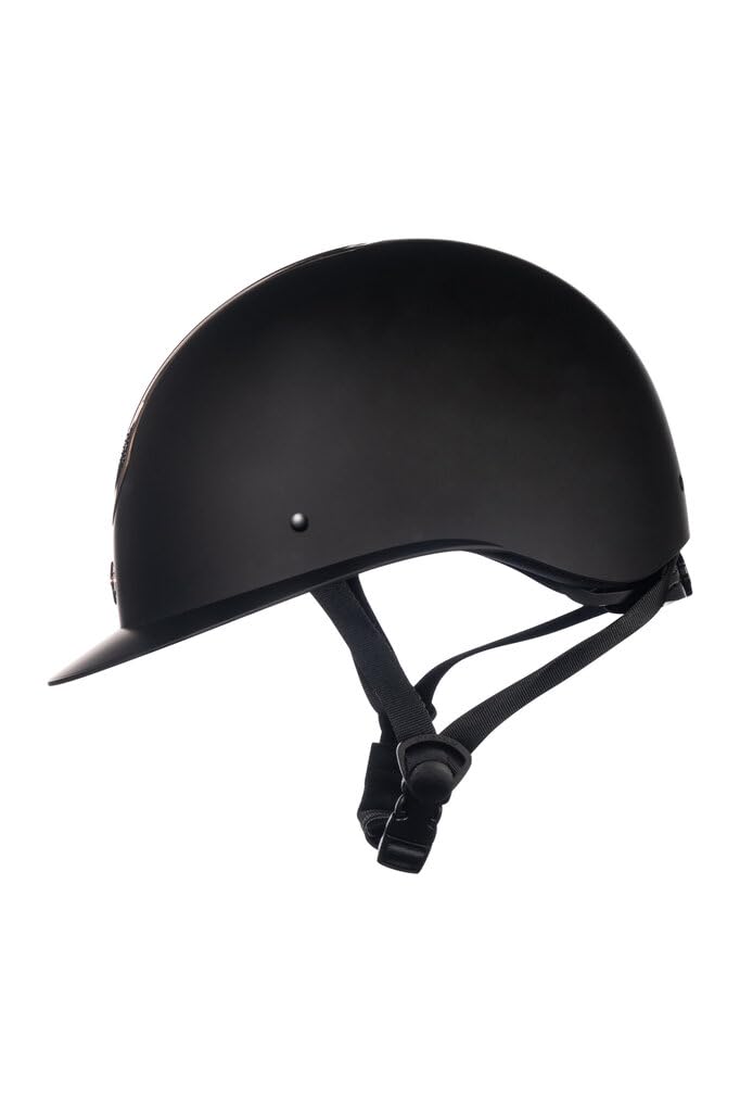 HKM Unisex Illusion Casco da equitazione Nero/Oro Rosa M = 55-57 cm