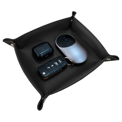 Porta Treco de mesa em Couro Sintético Premium Preto