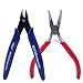 Microworld 2Pcs/Set Mini Flat Nose Plier Nipper Tool for DIY 3D Metal Puzzle Model Kit Jigsaw Assembling