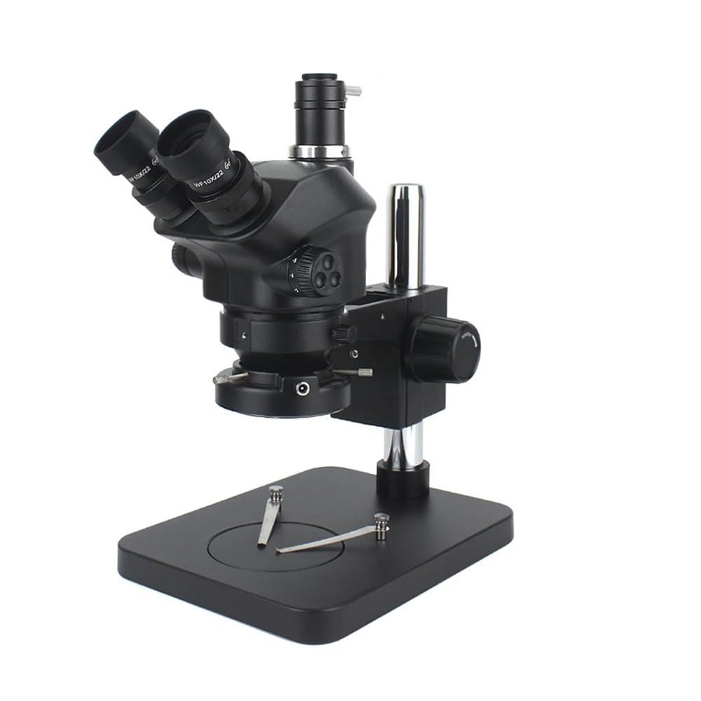 Lab Microscope Slides 1080P 48MP 2K 4K HDMI USB VGA C Mount Video Camera 50X 100X Simul-Focal Stereo Trinocular Microscope Suitable for Phone Soldering PCB Repair Microscope Parts(7X-50X No Camera)
