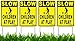Vibe Ink 12" x 18" Slow - Children at Play 4-Pack Caution Yard Signs - Lawn Sign w/Metal Stakes