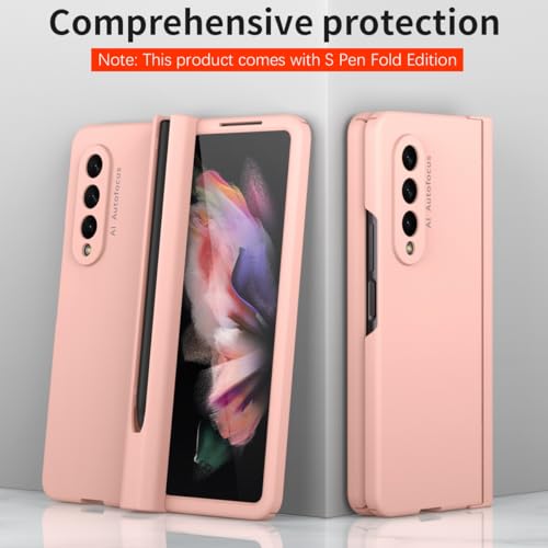 Funda antichoque completa para Galaxy Z Fold 3 con cobertura de bisagra y cristal templado 6
