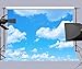 FUERMOR Background 7x5ft Blue Sky White Clouds Photography Backdrop Photo Studio Props Room Mural RQ021