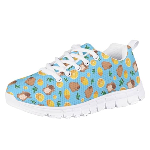 Yzaoxia Girls Sneakers Cartoon Animal Print Running Shoes for Kids Size 11-Size 5