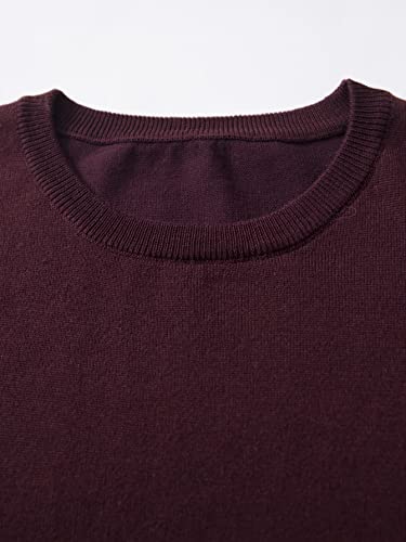 Floerns Men's Solid Long Sleeve Ribbed Knit Round Neck Sweater Pullover Top4