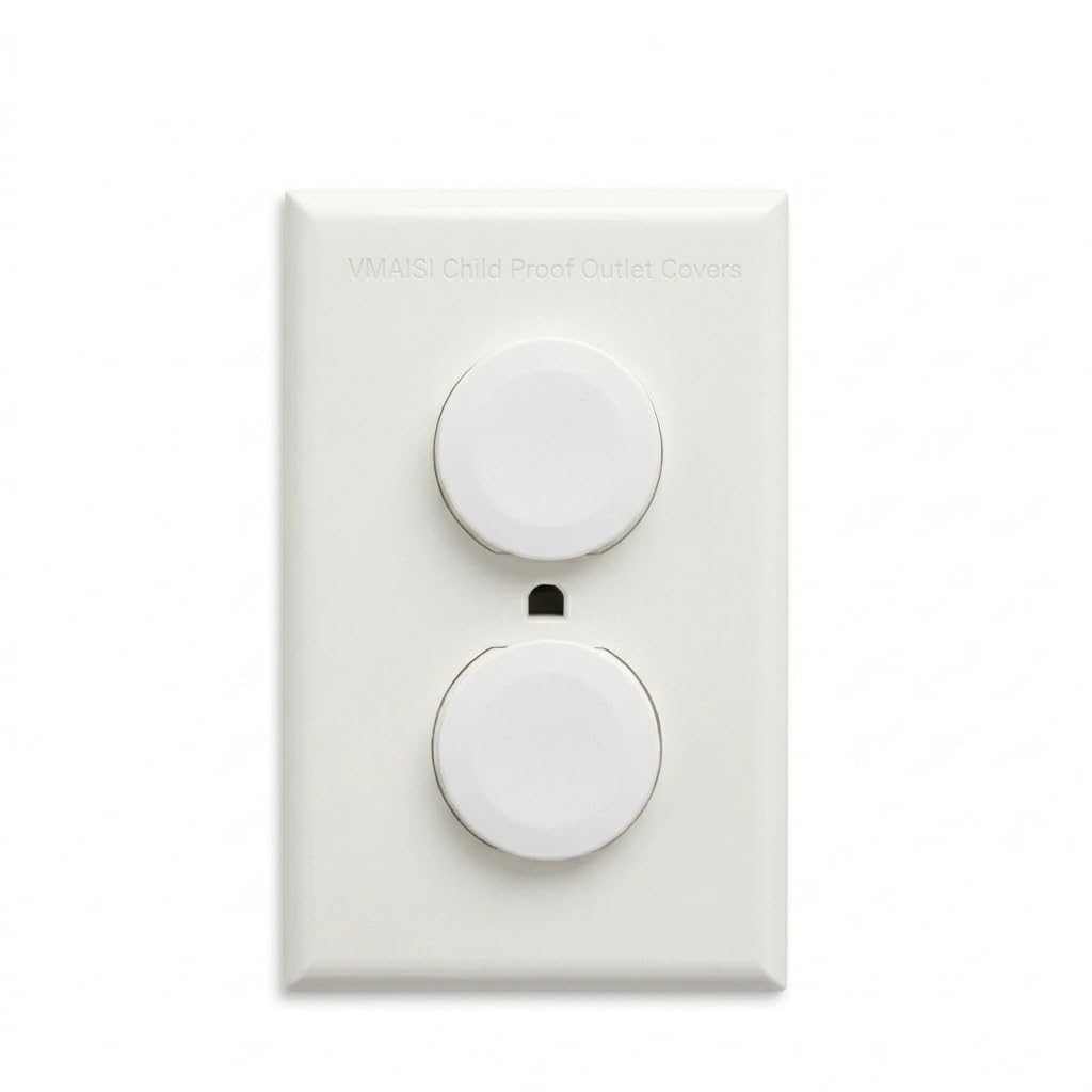 Outlet Covers Protector de enchufe a prueba de niños, Blanco, 62 Pack