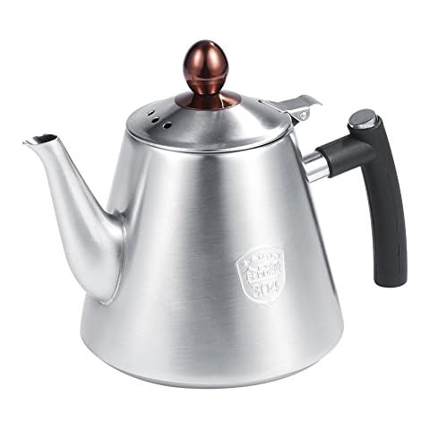 Tetera para estufa de acero inoxidable de 1,2 l con mango de silicona de ebullición rápida Cover