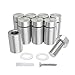 LuckIn 20-Pack Standoff Screws (1/2 in. Dia x 3/4 in. L), Stainless Steel Standoff Mounting Hardware for Acrylic Signs, Silver