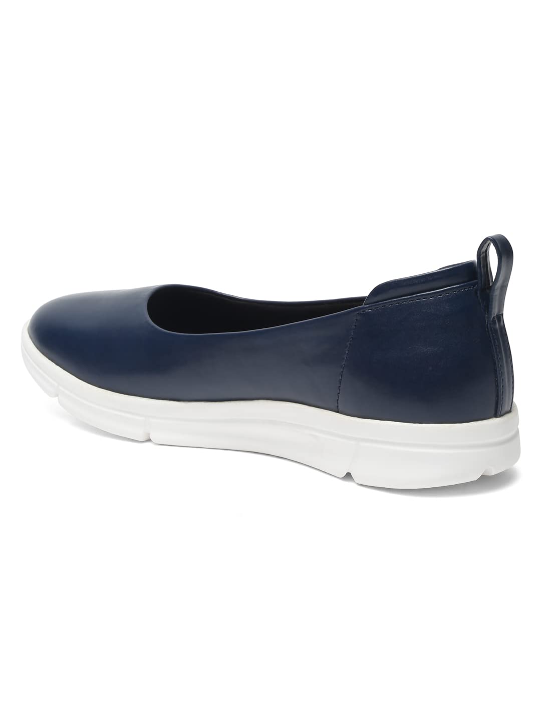 Bruno Manetti Women's Slipon Back Closed Round Toe Upper PU Leather Insole Memory Foam Comfortable Bellies