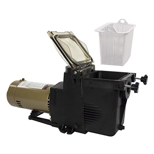Rx Clear Ultimate Niagara Pool Pump for Inground Swimming Pools | Corrosion Proof | Large See-Through Strainer Cover (1.5 HP)