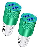 Dual Port Car Phone Charger, [2Pack] 3.4a Fast...