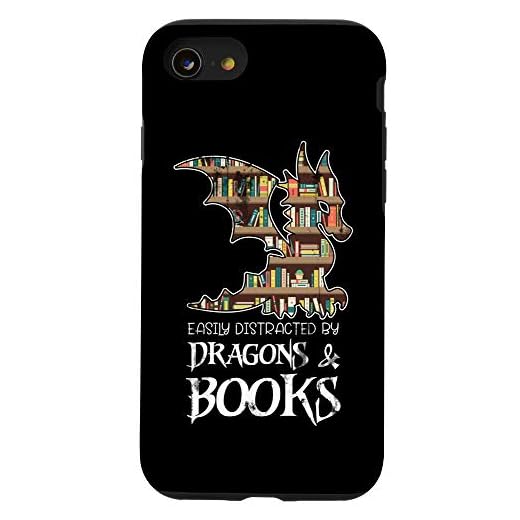 iPhone SE (2020) / 7 / 8 Reader Bookworm Book Lover Animal Gift Idea Dragon Case