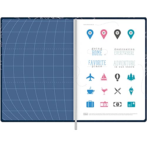 Caderno Rio de Viagem 80 Folhas, Tilibra, Multicor