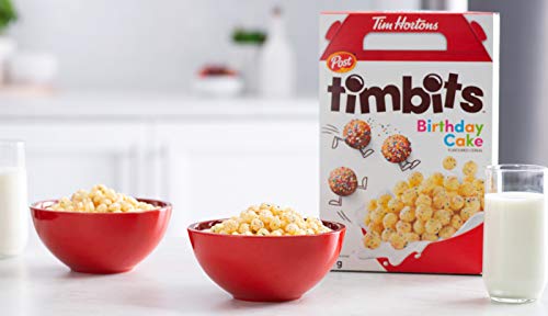 Post Tim Hortons Timbits Birthday Cake Flavored Cereal 311 grams One Box Imported
