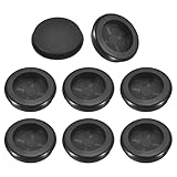 QUARKZMAN 33 Stück Gummidichtungen 1 Zoll (27mm) Bohrloch 1 Zoll (23mm) Innendurchmesser Einseitige Lochstopfen Ringdichtung Für Firewall Kabeldraht Schutz Schwarz