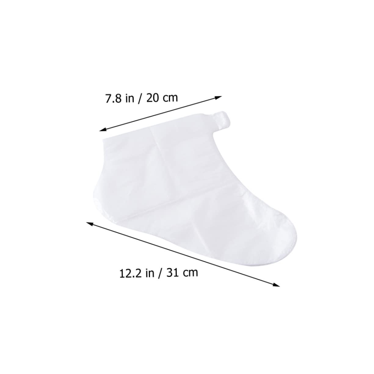 NOLITOY 4 Sets Disposable Foot Mask Overnight Spa Socks Foot Spa Socks Foot Soaking Covers Pedicure Socks Moisturizing Socks Pedicure Covers Pedicure Feet Covers Socks Plastic