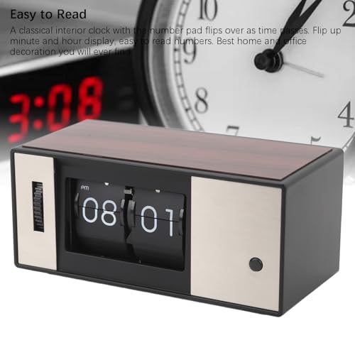 Reloj abatible digital retro para decorar mesas de despacho y salones modernos 3