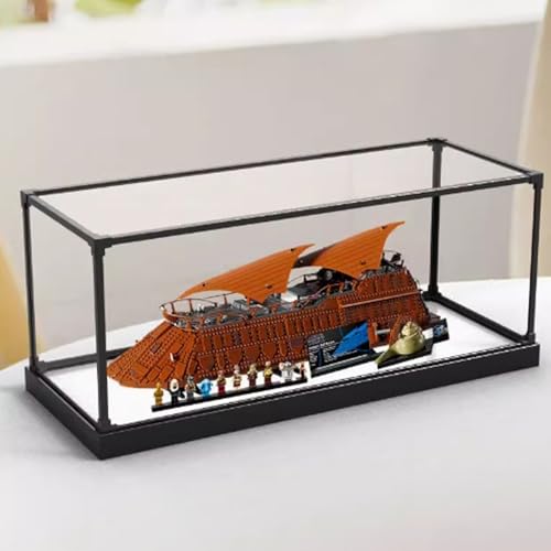Acrylic Display Box, Compatible with Lego 75397 Luxury Sailing Yacht Model Kit, Collectible Gift Display Box, Organizer (Box Only) (Style 1)