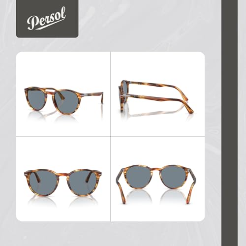 Persol PO3152S Round Sunglasses for Men +BUNDLE with ACCESSORY EYEWEAR KIT3