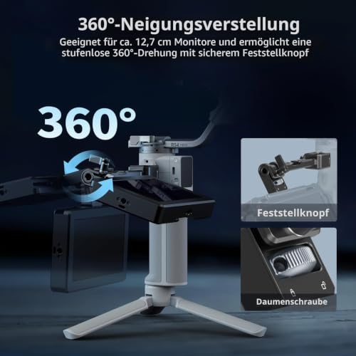 SMALLRIG Verstellbare Kamera-Monitorhalterung, für DJI RS Series – 5337 – Ansicht 3