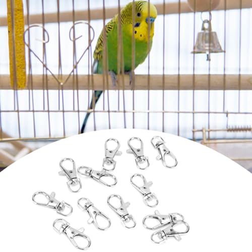 Pssopp 12Pcs Birdcages Buckle, Pet Bird Cage Lock Iron Door Buckle Lock Birds Cage Accessories
