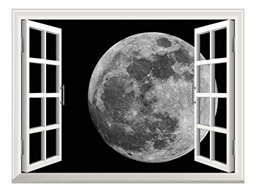 wall26 Removable Wall Sticker/Wall Mural 36"x48", Full Moon