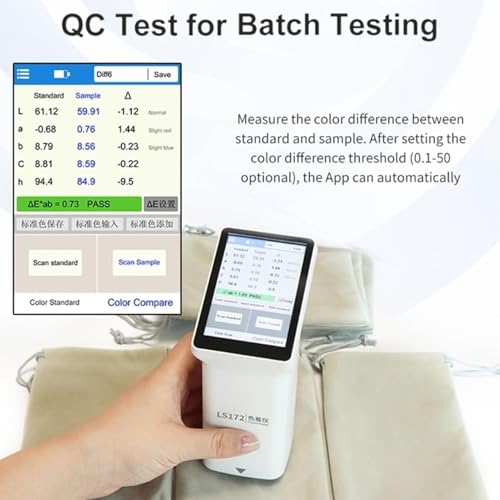 Ouverture mesure 8mm pour colorimètre portable Bluetooth avec écran tactile