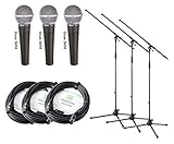 shure sm58 funktioniert nicht MIKROFONSTÄNDER: dreibeinig mit Gummifüßen, einfach ausziehbar, Galgen in Länge und Neigung verstellbar, Blockklemme mit Metallbeilage im Sockel und am Galgenauszug, feste Klemmen und Schrauben, Farbe: Schwarz, Gewicht: 2,1 kg, Lieferung 3 Stück