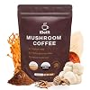 Organic Mushroom Coffee with 6 Adaptogenic Mushrooms(Cordyceps, Reish, King Trumpet, Shitake, Turkey Tail, Lions Mane)-Enhanced Energy, Focus & Immunity,30 Servings