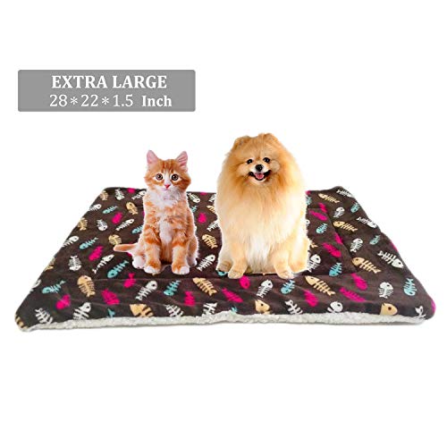 Genenlion Soft Pet Mats，Throws Sleeping Pet Bed Blanket for Medium Cat and Dog，Fashion