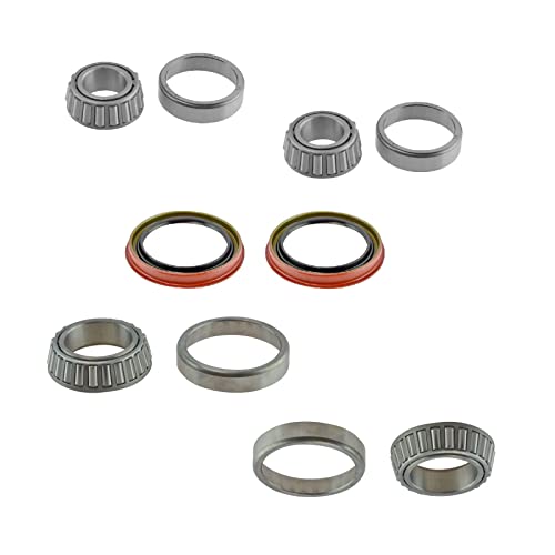 Front Driver & Passenger Side Inner Outer Wheel Bearing & Seal Kit for Ford F150