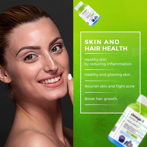 Image of Haleup Vegan Omega-3 Capsules 500 mg, Enriched with Vegan DHA /EPA || Researched in USA || Healthy Heart || Brain|| Immunity