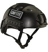 Tactical Helmet PJ Type Fast Protective Helmet with NVG Mount for CQB Airsoft Paintball CS Game O...