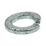 Prime-Line 9082383 Medium Split Lock Washers, 1/2 In., Hot Dip Galvanized Steel (50 Pack)