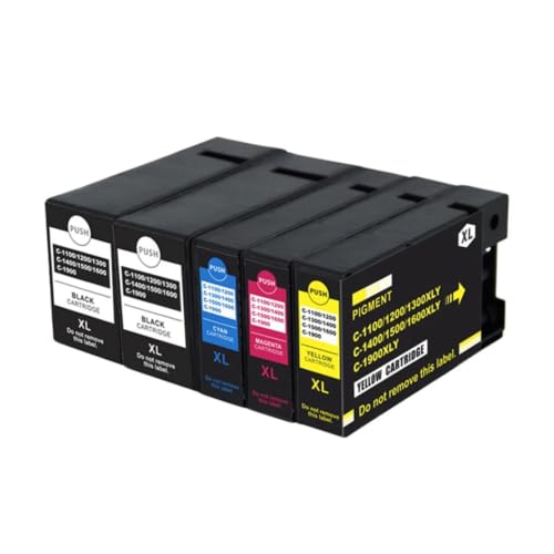 PGI-1600XL cartouche d'encre pigmentée de remplacement Canon MB2360 MB2060 5pc