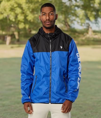 Image of U.S. Polo Assn. mens Uspa Color-block Windbreaker