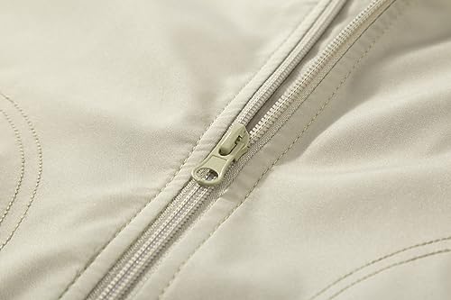 Image of TLZC Men's Fashion Bomber Jacket Lightweight Track Windbreaker Jackets Outdoor Golf Windproof Coat