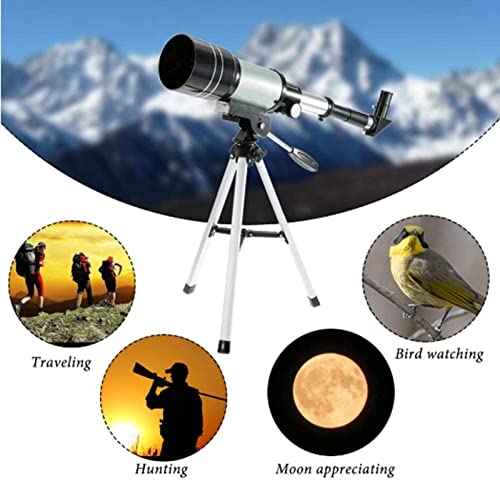 Telescopio astronómico refractor 70 mm con trípode portátil miniatura 2
