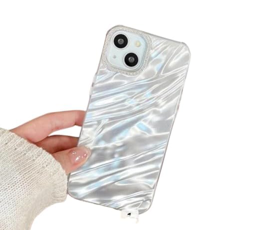 Image of Compatible with iPhone 13 Stylish Case Camera Lens Protection Diamond Bling Silver Luxury Soft TPU Glitter Shockproof Protective Back Case Cover (Silver)