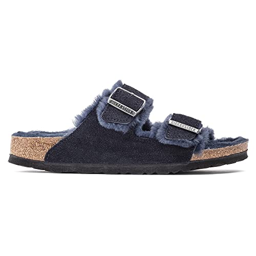 Birkenstock Arizona Suede Shearling Sandals - Cozy Comfort with Adjustable Straps for Winter Evenings - Multiple Colors & Sizes