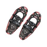 ALPIDEX Raquetas Nieve Aluminio Bolsa Incluida, Color:Black/Red 21