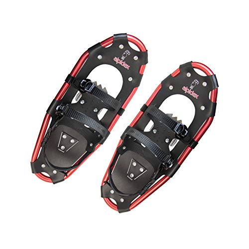 ALPIDEX Raquetas Nieve Aluminio Bolsa Incluida, Color:Black/Red 21