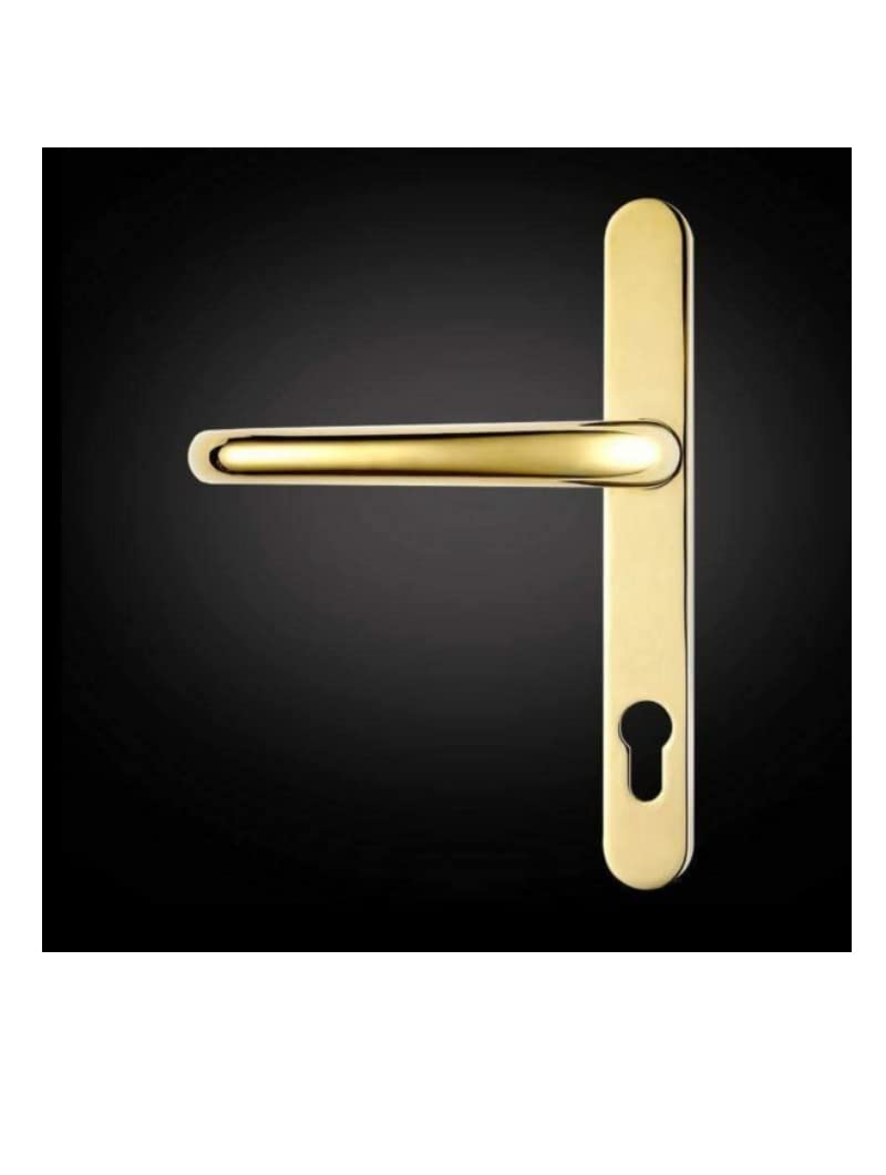 Avocet Polished Gold Dda Long Lever Door Handles 215Mm Screw Fix 92Pz Gold